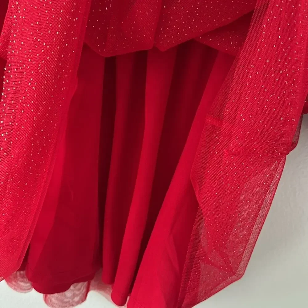 Disney Minnie Mouse Christmas Red Dress New with Tag Sz 6 Holiday Santa Pictures